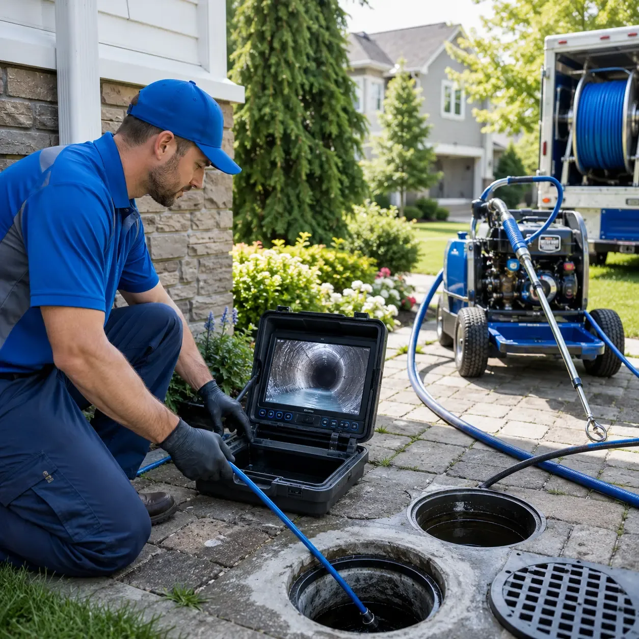 Outdoor drain cleaning professionals serving Central Islip, NY