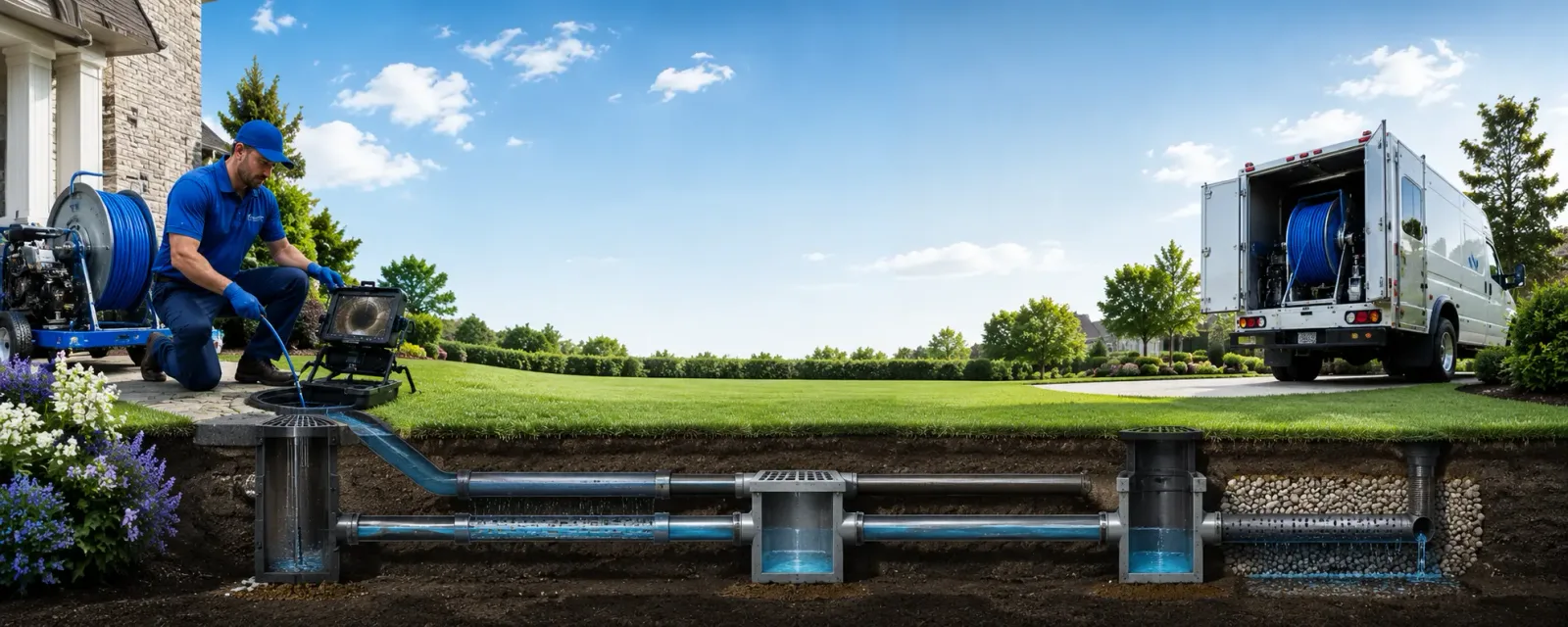 Outdoor drain cleaning information for Central Islip, NY